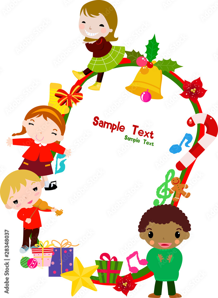 Fototapeta premium Christmas frame
