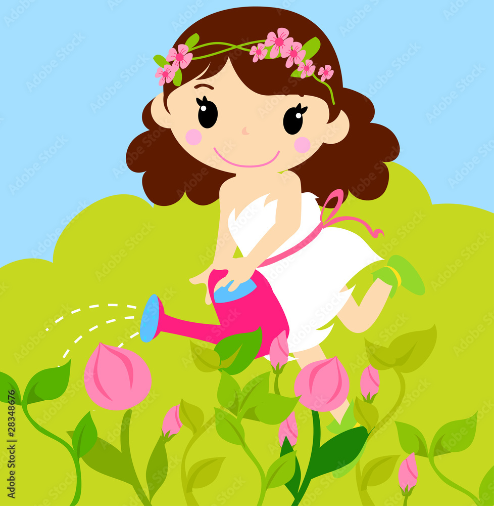fairy watering flower