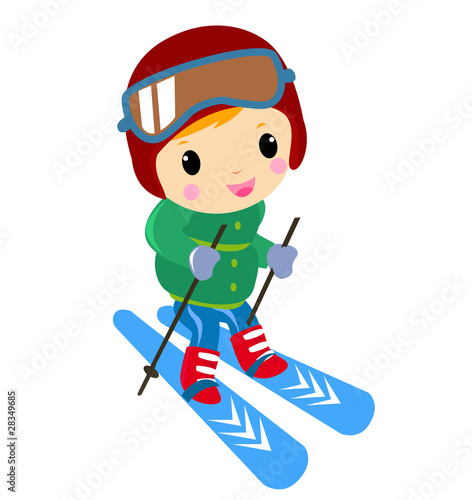skiing