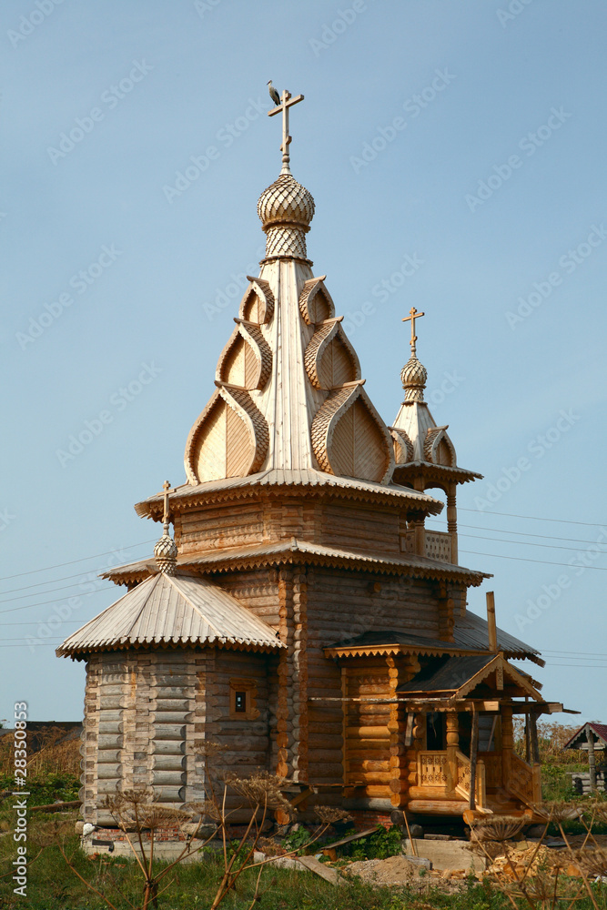 Orthodox wooden church
