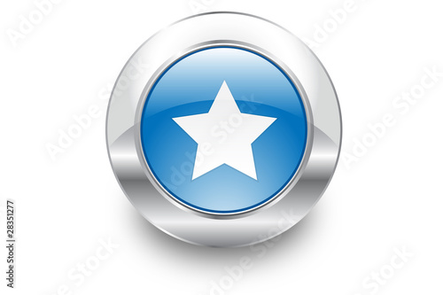 Metal Bubble button icon Star