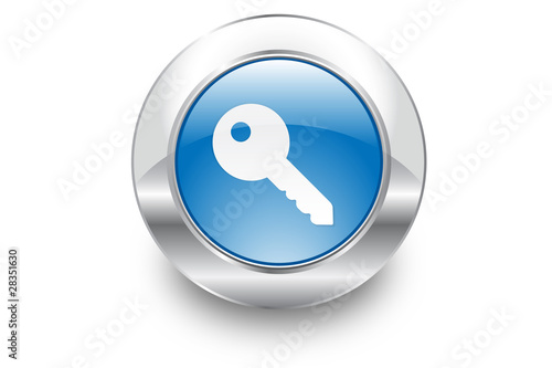 Metal Bubble button icon Key