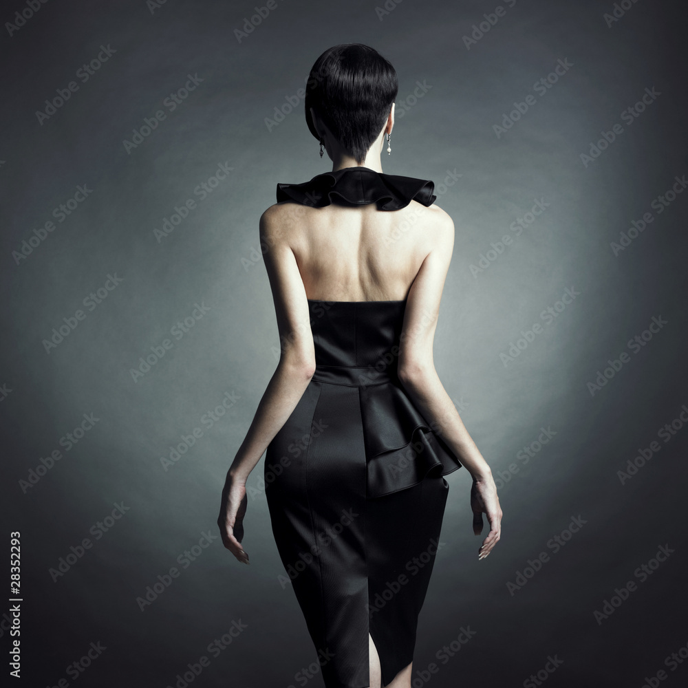 Obraz premium Elegant lady in evening dress