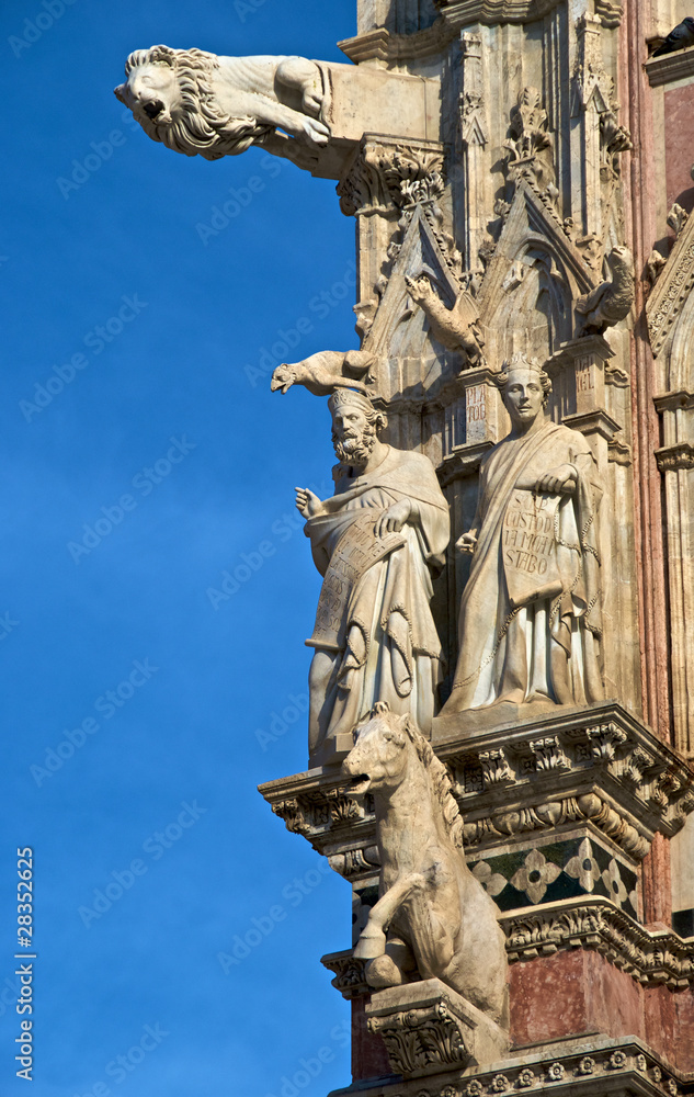 Detail on Siena Cathedral Detail on Siena Cathedral