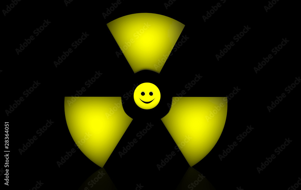 Fototapeta premium Happy Radioactive sign