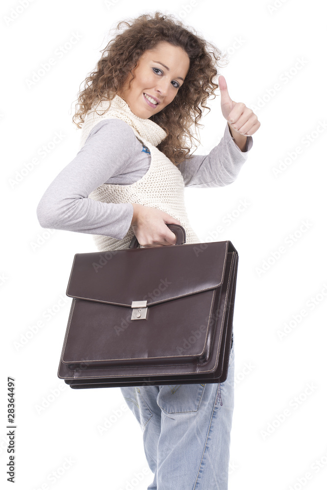 executive woman holding a briefcase executive woman holding a briefcase
