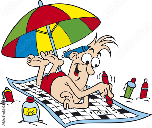 Summer leisure occupation on the beach