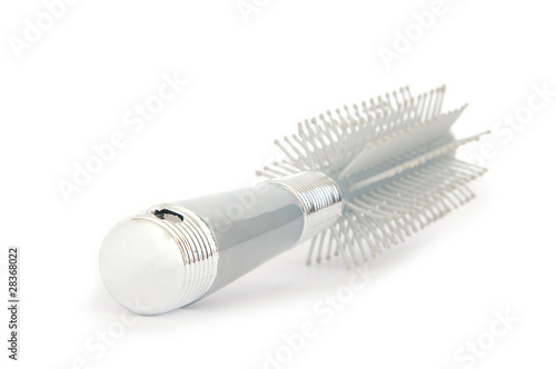 Grey comb isolated on the white background