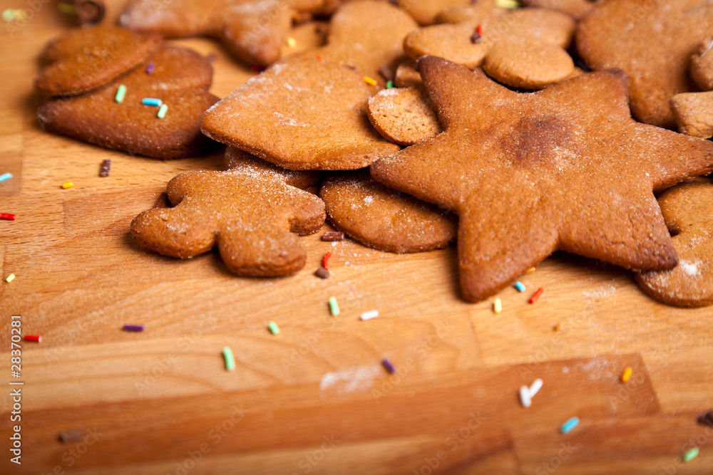 Traditional home baked ginger cookies Traditional home baked ginger cookies