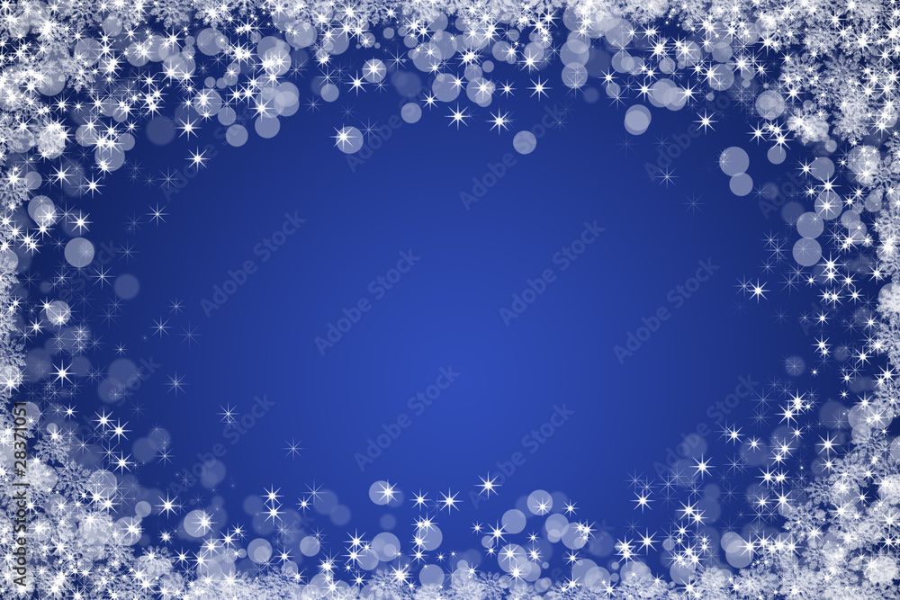 blue winter abstract background