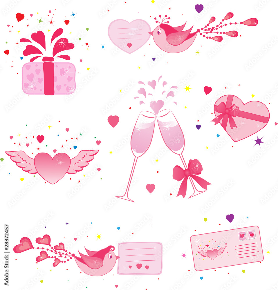 love icon set love icon set