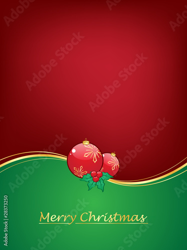 Christmas background with Christmas balls
