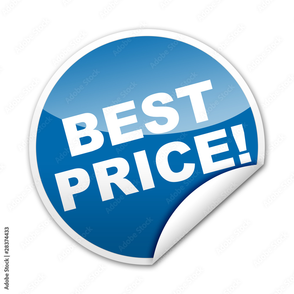 Pegatina BEST PRICE con reborde Pegatina BEST PRICE con reborde