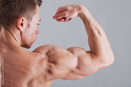 Strong man with relief body