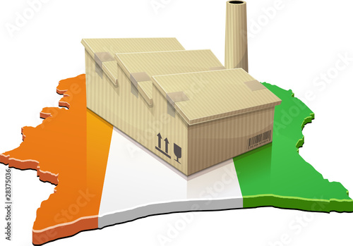 Côte d'Ivoire et usine délocalisée (détouré)
