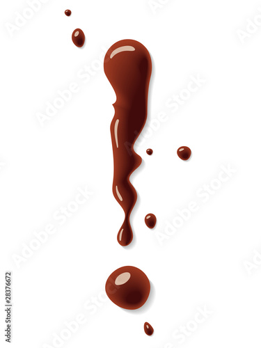 Chocolate exclamation sign