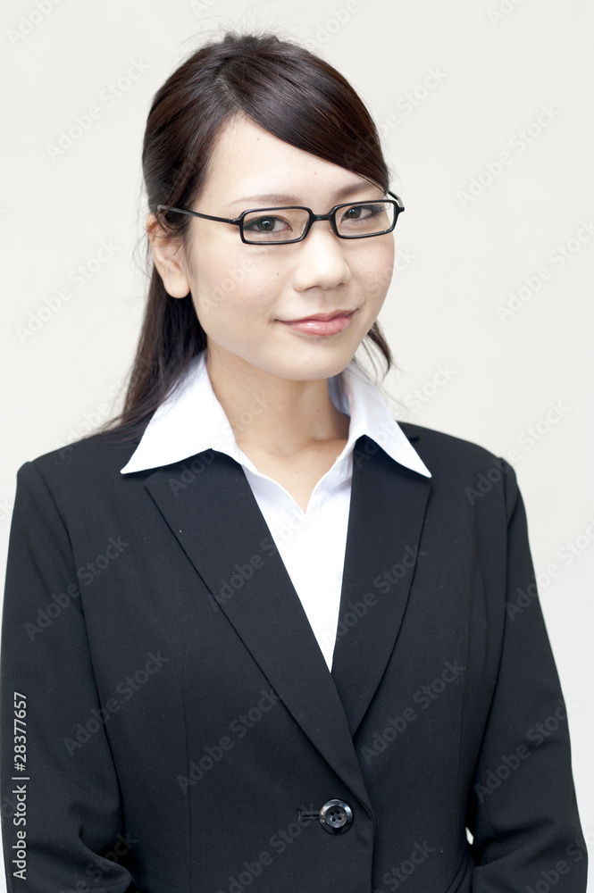 a portrait of young business woman a portrait of young business woman