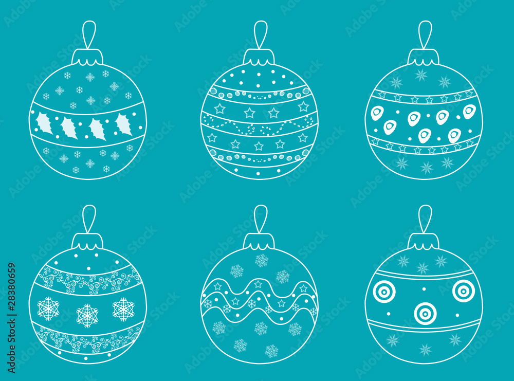 set of christmas balls set of christmas balls