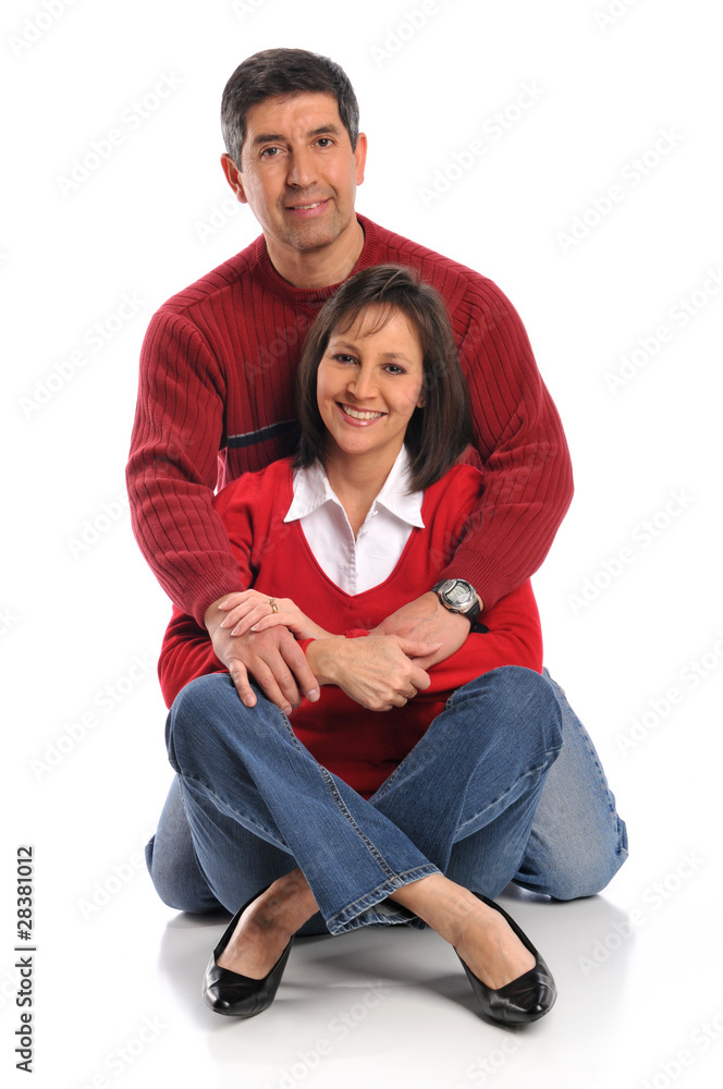 Middle age couple smiling Middle age couple smiling
