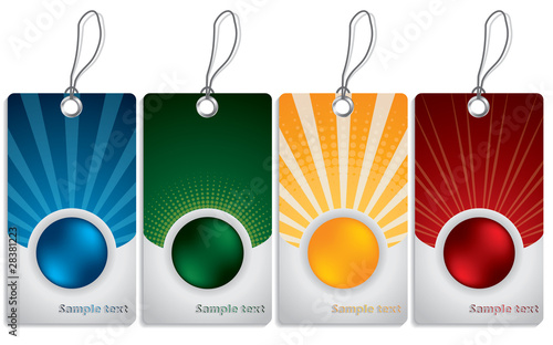 Sphere design label set