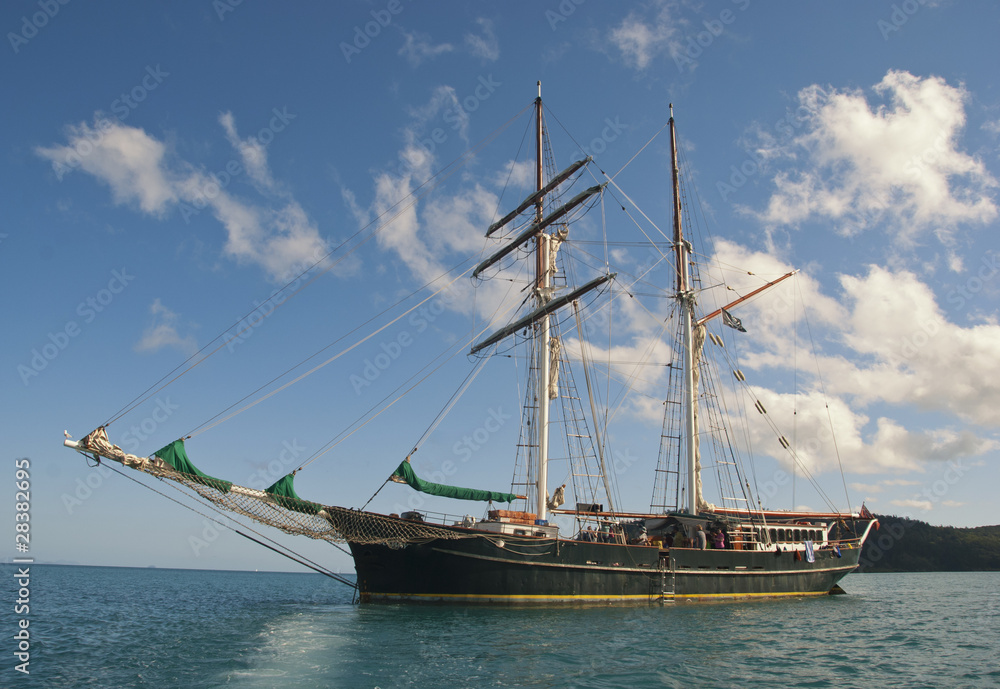 Ship in the Whitsundays Archipelago Ship in the Whitsundays Archipelago