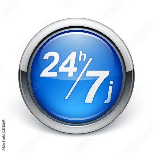 icône 24h/7j