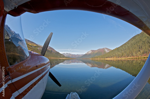 Seaplane Parked on a Lake