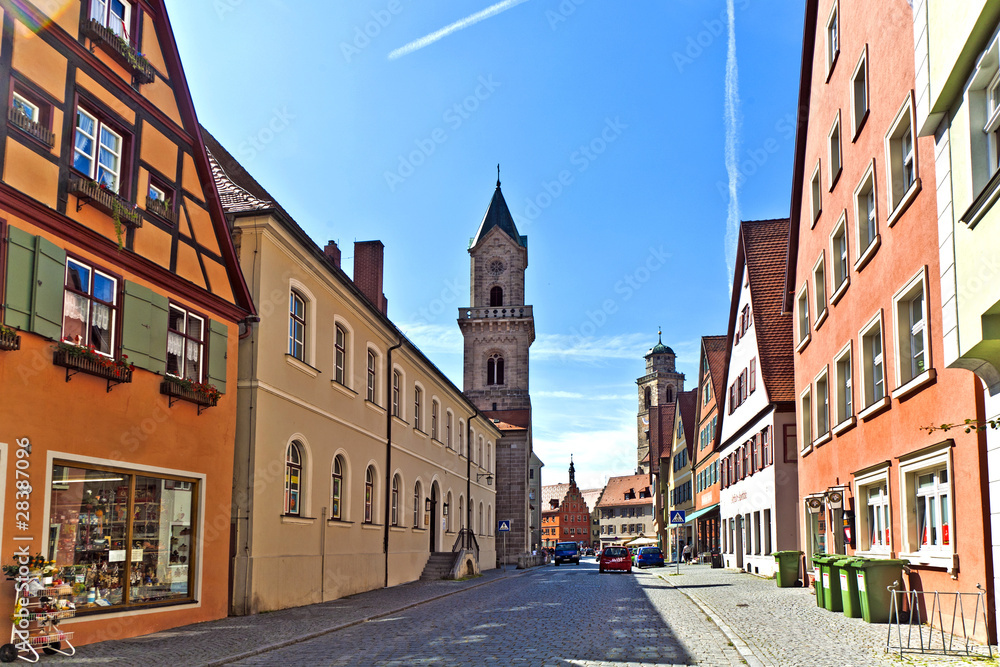 romantic Dinkelsbühl, city of late middleages