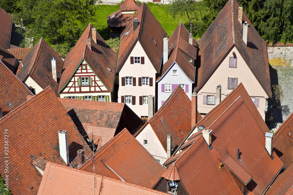 romantic Dinkelsbühl, city of late medieval