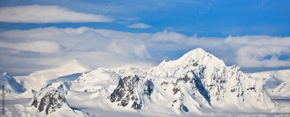 Snow-capped mountains in Antarctica Snow-capped mountains in Antarctica