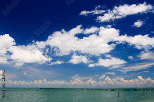 Ocean Pier stretches into turquoise sea