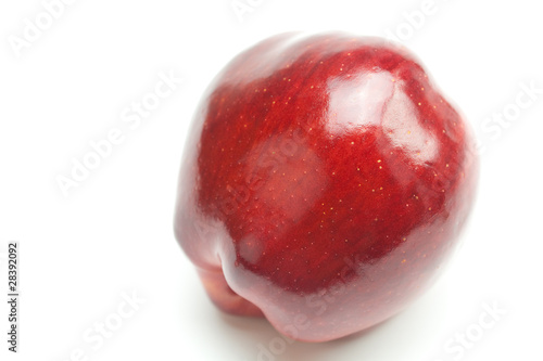 red apple isolated on white