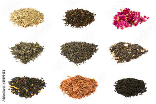 Green, black, floral and herbal tea
