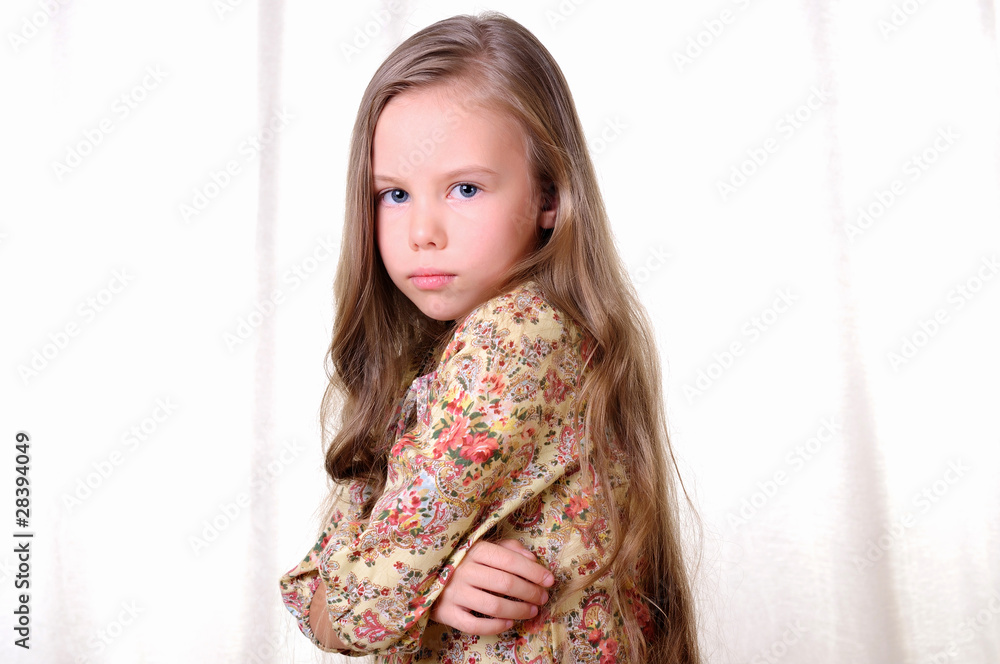Portrait of a young beautiful girl. Portrait of a young beautiful girl.