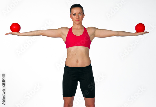 young woman exercise