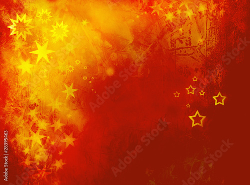 Canvas Print navideño - abstract stars background
