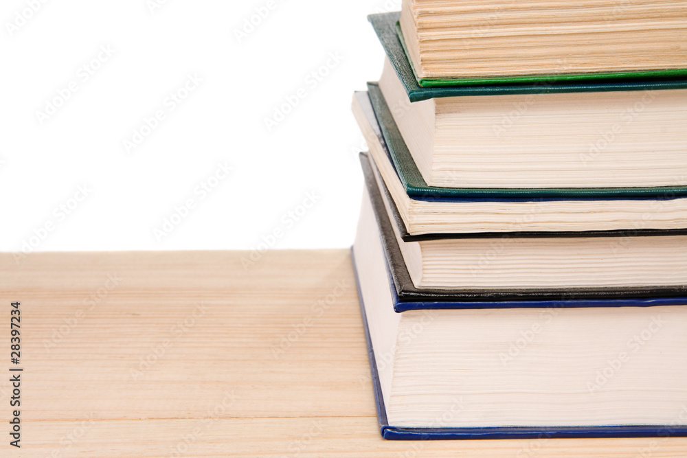 pile of old books isolated on white pile of old books isolated on white