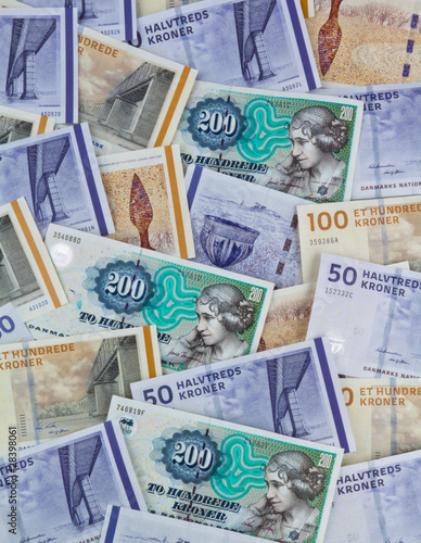 Dänische Kronen. Währung Dänemarks