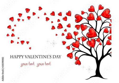 Wind valentine hearts