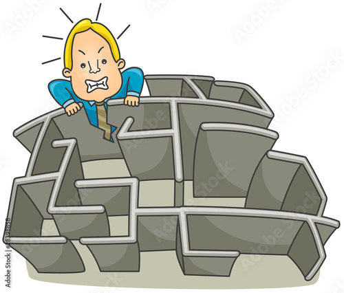 Businessman Maze