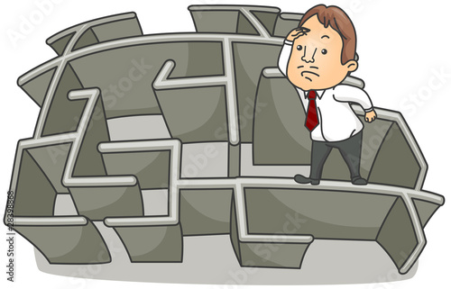 Businessman Maze