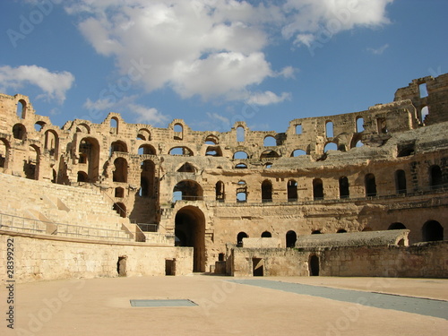 Tunisian Coliseum a roman amphitheater
