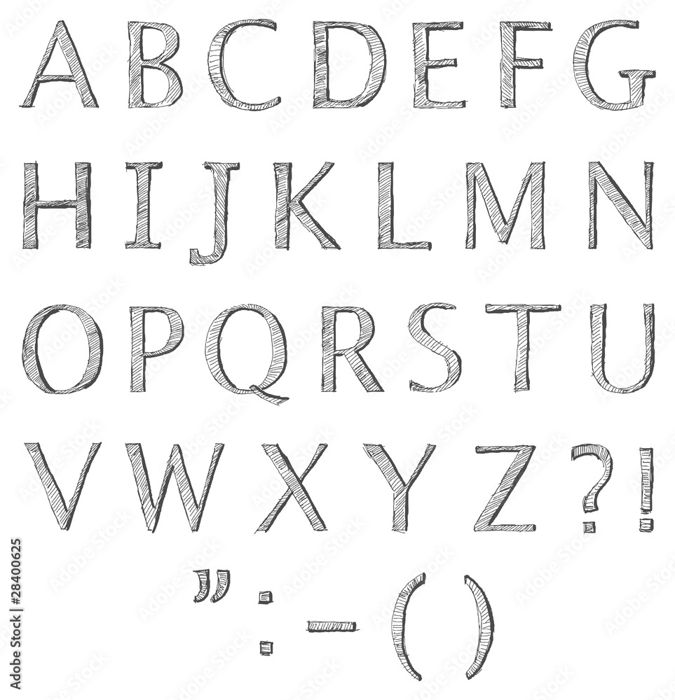 Doodle letters Doodle letters