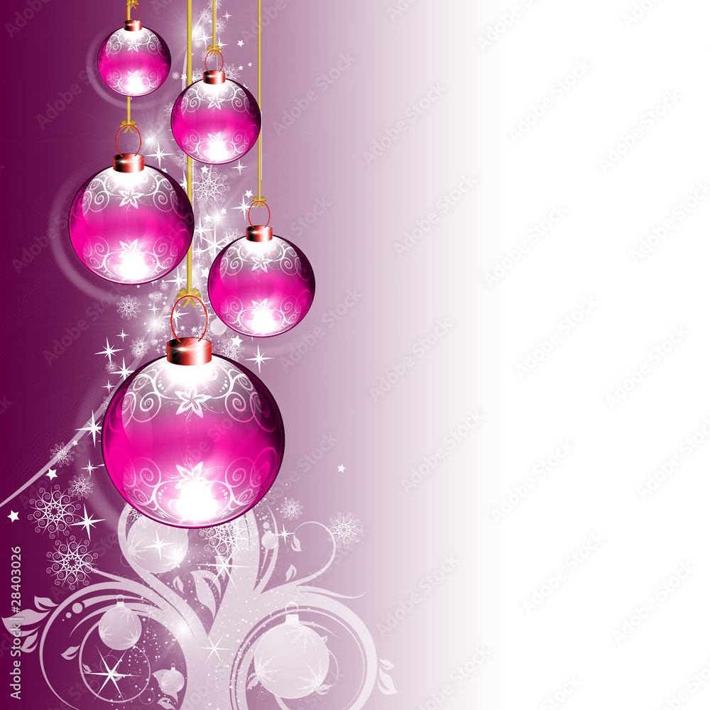 Abstract background with New Year's toys