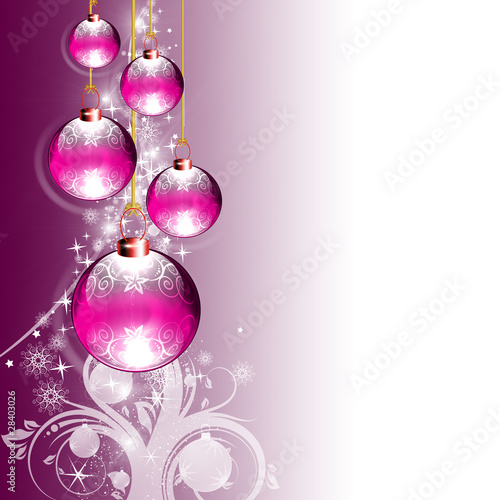 Abstract background with New Year s toys