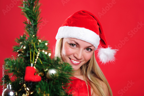 Portrait of a young charming girl