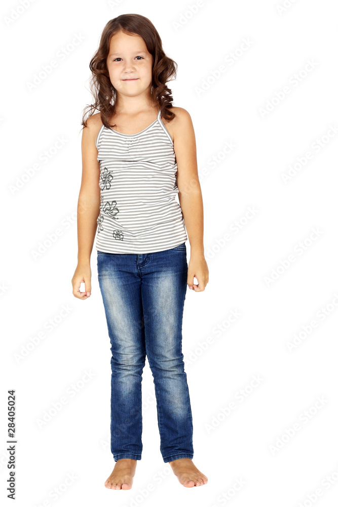 Fototapeta premium Girl in jeans
