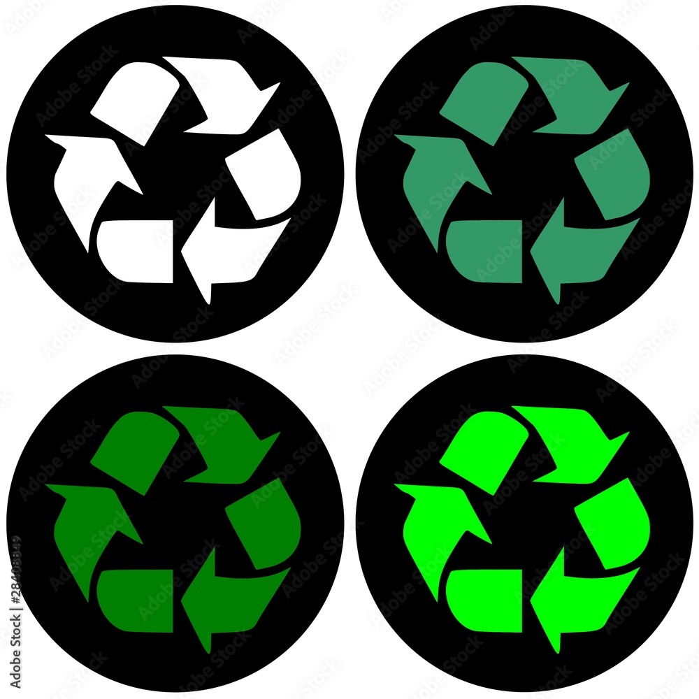 Obraz premium Symbole du recyclage