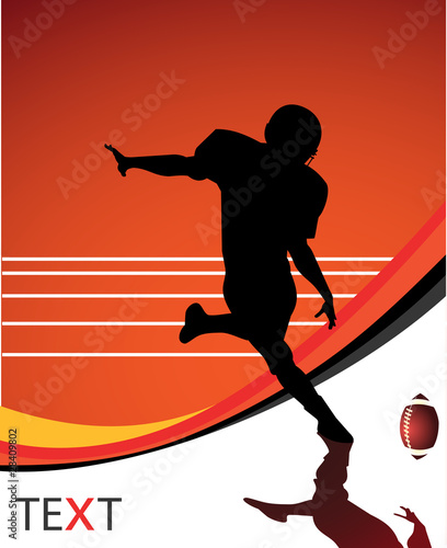 American football players vector background