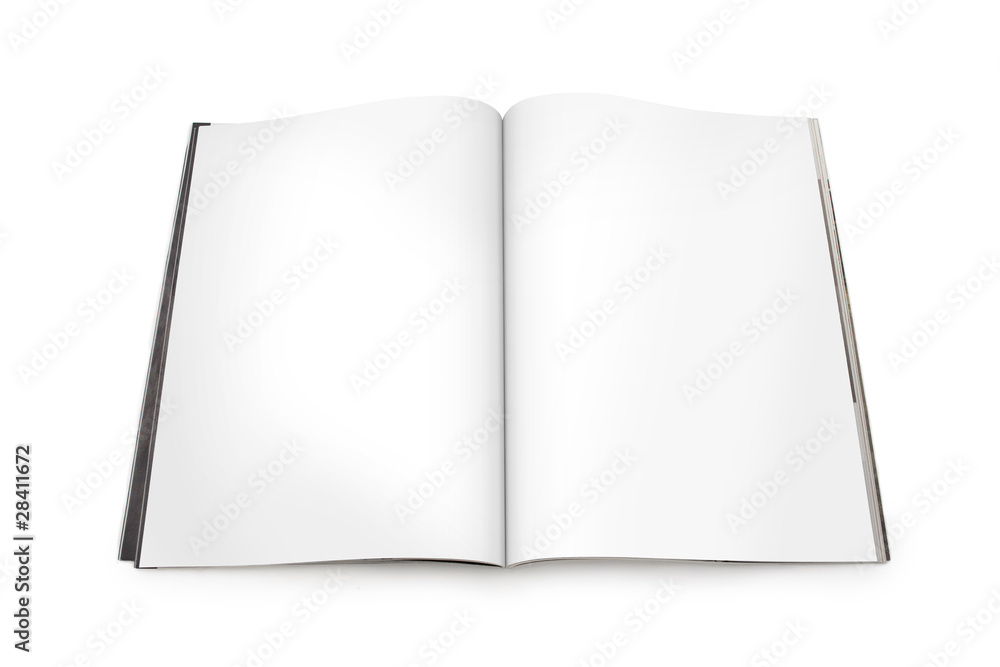 Magazine Spread with Blank Pages Magazine Spread with Blank Pages